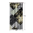 thumbnail image 5 of Pioneer Flower Floral Print Pattern Shower Curtain 36"x72" ,Bathroom Decorative Shower Curtains Set with 12 Hooks,Modern Waterproof Washable Shower Curtain, 5 of 6