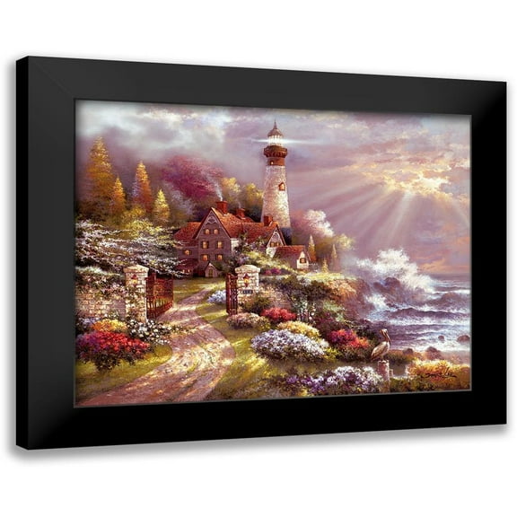 Lee, James 14x12 Black Modern Framed Museum Art Print Titled - Coastal Splendor