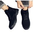 thumbnail image 5 of FRSASU Men's Lace Up Ankle Boots Casual Non Slip Work Chukka Boots Classic Outdoor Walking Booties for Fall Winter Black, 5 of 6