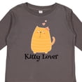 thumbnail image 4 of Inktastic Kitty Lover Orange Tabby Cat Girls Long Sleeve Toddler T-Shirt, 4 of 5