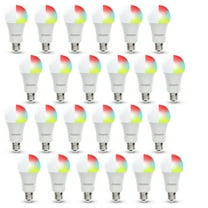 Energizer 24-Pack Smart Wi-Fi Multi-Color and Single White LED Light Bulb, A19 Shape, E26 Base