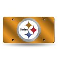 thumbnail image 1 of Rico Industries etiqueta láser cortada de 12" x 6" de los Pittsburgh Steelers de la NFL en amarillo para carro/camión/SUV - Decoración automotriz, 1 of 3
