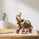 thumbnail image 3 of Estatua de elefante de resina Fengshui, estatua de elefante dorado, escultura, figura de riqueza Pies cerrados L, 3 of 9