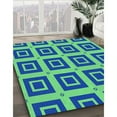 thumbnail image 2 of Ahgly Company Indoor Square Patterned Neon Green Area Rugs, 8' Square, 2 of 6