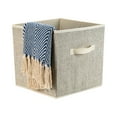 thumbnail image 4 of Simplify Collapsible Storage Cube in Faux Jute, 4 of 9