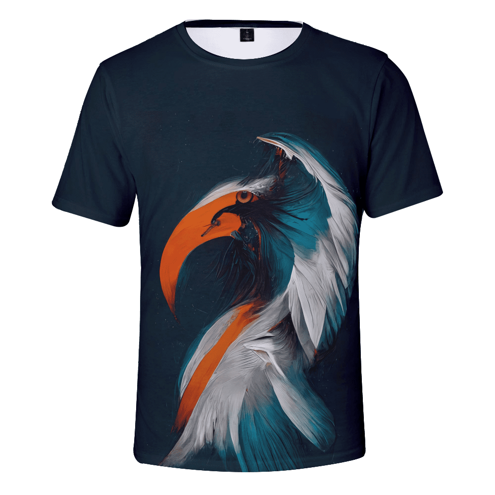 KONEW Shirts for Men 3D Printing Eagle Plain Shirts Fashion Adult Apparel,XXS