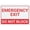Warning Sign 4, variant on Emergency Exit Do Not Block Sign 8"x12", UV Ink Printed Aluminum Outdoor Sign, Durable Wall Decor for House Business Fire Safety Area, Indoor Use
