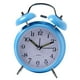 thumbnail image 3 of Reloj despertador vintage de dos campanas para mesita de noche, estudio, despertador sin alarma Azul, 3 of 6