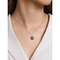 thumbnail image 5 of Silvora Gold Plated Evil Eye Necklaces 925 Sterling Silver Chain Blue Eye Pendant Necklace Lucky Protection Jewelry Gift for Women, 5 of 9