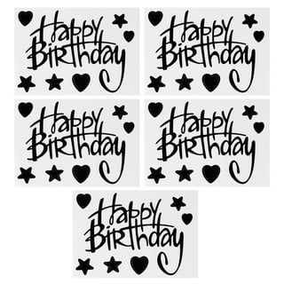 Black Happy Birthday Balloons - Aluminum Foil Banner Balloon for Birth –  Supreme Black Fox