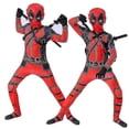 thumbnail image 1 of Disfraz de superhéroe Deadpool para niños, disfraz de fiesta de Halloween para niños, A4-5 años, 1 of 5