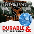 thumbnail image 4 of Fun Flags Weekend Forecast Hunting With A Chance Of Drinking Flag - Durable and Weather Resistant Hunting Flags, Vibrant Color Country Banner, 3x5 Indoor And Outdoor Flag, 4 of 5