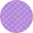 thumbnail image 1 of Ahgly Company Machine Washable Indoor Round Transitional Pastel Purple Pink Area Rugs, 4' Round, 1 of 7