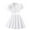 White, variant on VONCOS Girls' 8 - 9 Years Big Size Fashion Classic Fit V Neck Short Sleeve Blazer and A - Line Skirt Two - piece Set,Green,Size 10T