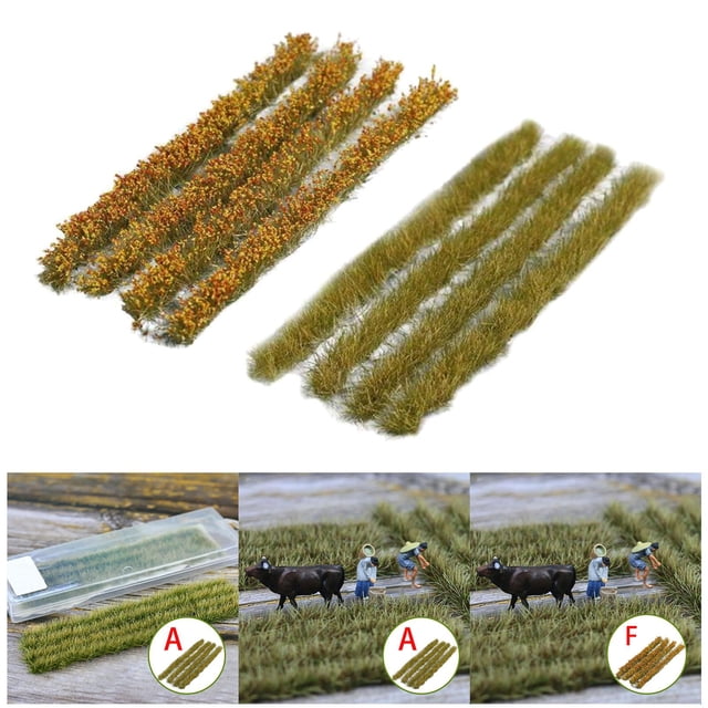micro landscape leaves,miniature plants garden building model kits,fairy model railway train layout,diorama accessories model railroad scenery,building materials miniatures scenery Baoblaze none
