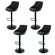 thumbnail image 1 of Sillas de Bar para Barra de Cocina con Respaldo y Reposapies de Altura Ajustable Bancos para Bar con Asiento Acolchado Diseño Elegante Set de 4 Piezas Full Black, 1 of 5