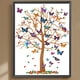 thumbnail image 1 of Pintura de diamante 5D DIY Taladro parcial Mariposa Árbol Decoración del hogar Arte Artesanía Hugtrwg  Para estrenar, 1 of 9