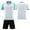 Light Blue, variant on Custom Football Kit Set for Adult and Child, Name Number Team Logo DIY Family Match Personalized Jersey Shirt Shorts Set, Dad and Son Matching Outfits White XXXXS