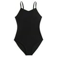 thumbnail image 3 of BOBOGOJP One Piece Swimsuit Quick Dry Bathing Suits Kids Cross Shoulder Strap Beach Swimwear for 5-16 Years Black for Size 11-12 Years, 3 of 8