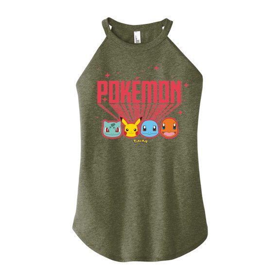 Pokémon - Retro Pokémon - Juniors High Neck Tank Top