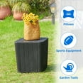thumbnail image 3 of Dextrus 11.5 Gallon Resin Deck Box,Outdoor Patio Storage Box,Small Patio Container Transh Can Side Table,Black, 3 of 7