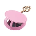 thumbnail image 1 of Mini espejo de maquillaje de piel sintética con llavero, espejo de tocador portátil para mujer con llavero, espejo cosmético plegable de mano de doble cara., 1 of 8