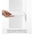 thumbnail image 6 of Yamazaki Home Rolling Bathroom Organizer, White, Steel, Wheels, Adjustable Tiers, Minimal Assembly, 6 of 8
