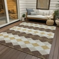 thumbnail image 6 of Addison Rugs Chantille Indoor/Outdoor Transitional Geometric Brown Washable Rectangle Rug, 2'6" x 3'10", 6 of 6