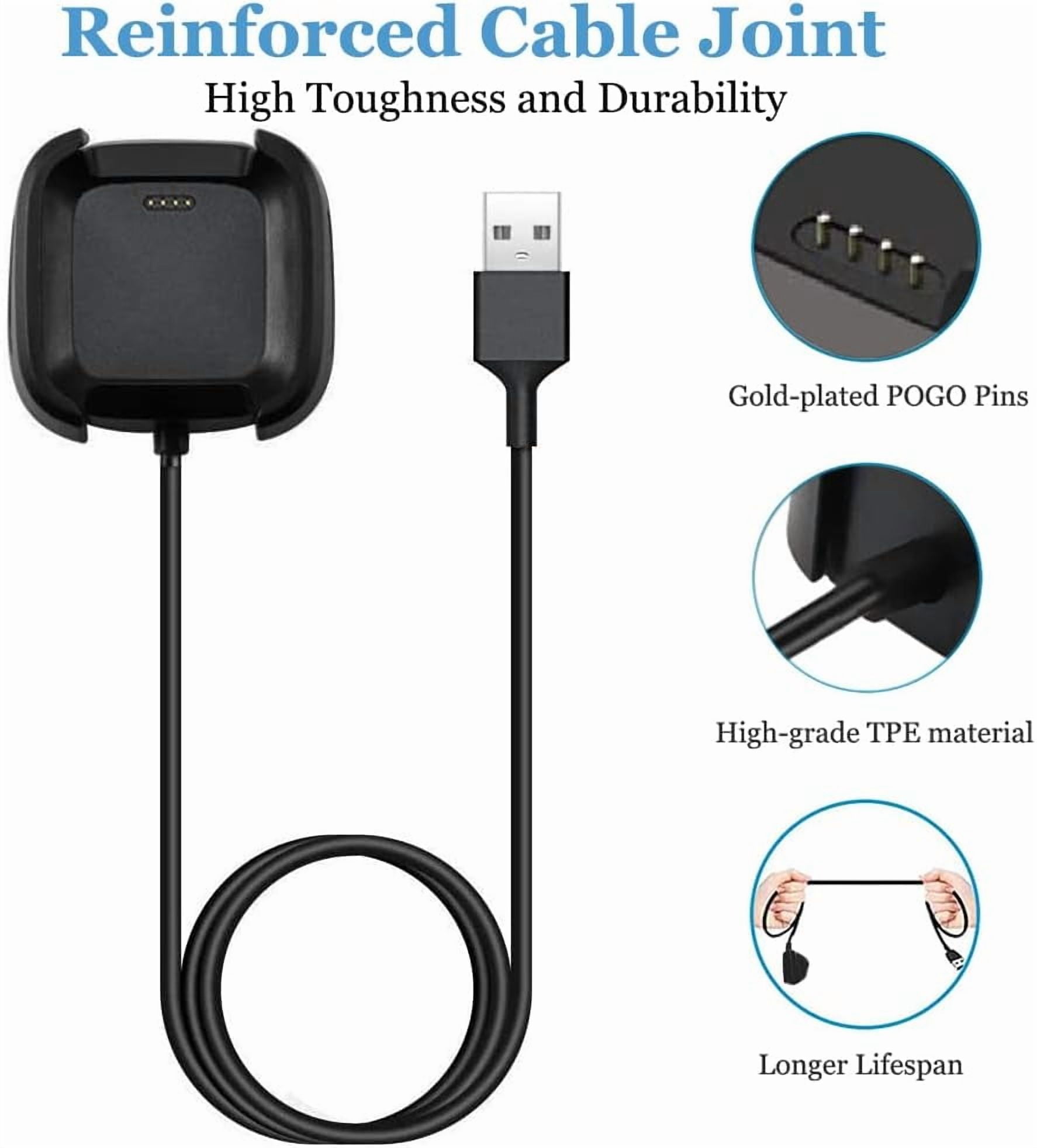Charger Compatible for Versa 2,Replacement USB Charging Cable for