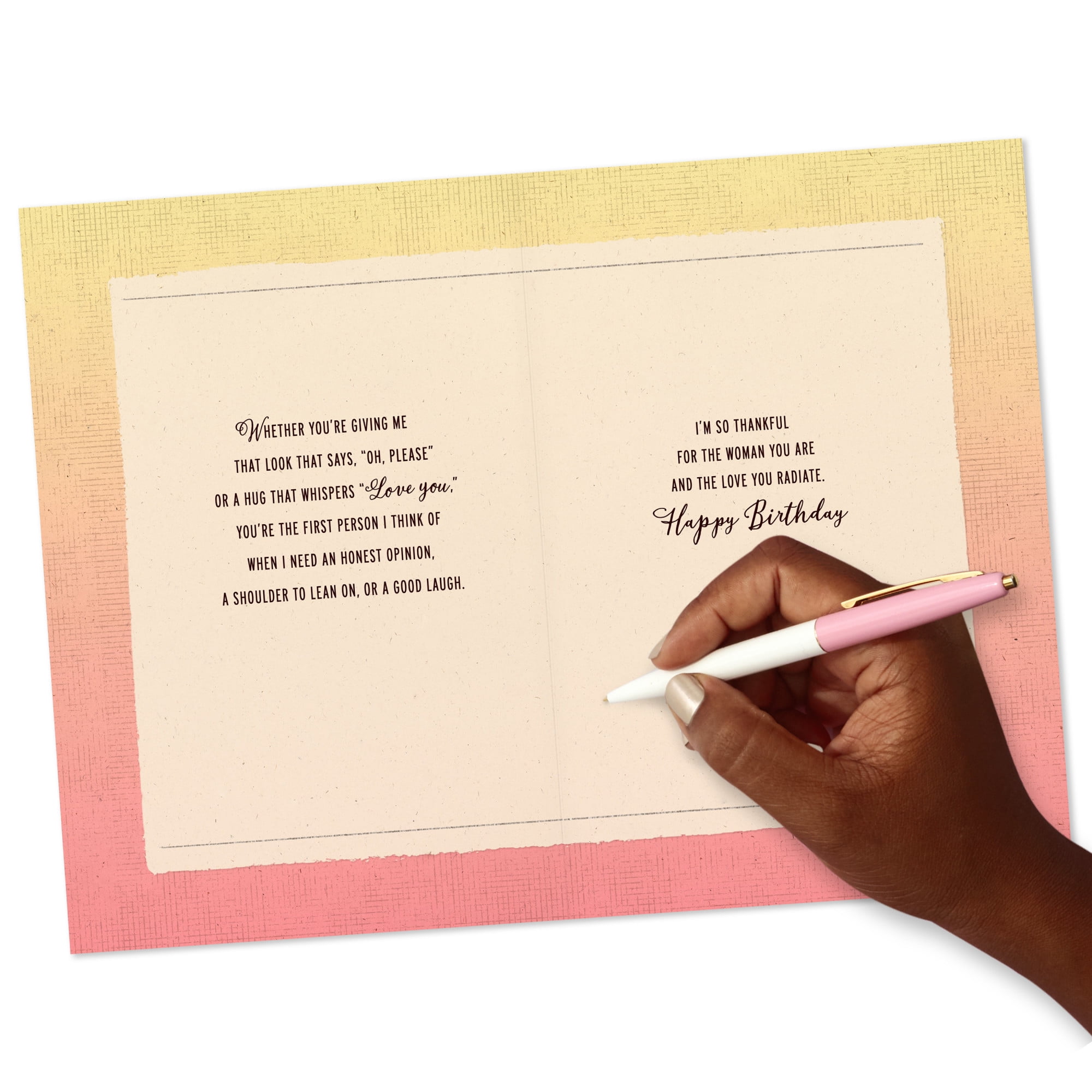 Hallmark Mahogany Birthday Card for Sister (Thankful for the Love You Radiate)