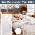 thumbnail image 4 of MONIRIXAR Retractable Baby Gate, 71" Extra Wide Mesh Dog Gate, 34" Tall, White, 4 of 12