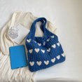 thumbnail image 4 of JingChun Knitted Shoulder Tote Bag Large Crochet Beach Bag Hobo Bag Aesthetic Tote Handbags for Women, 4 of 6