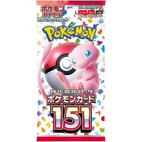 Trading Card Game Scarlet & Violet Pokemon 151 Booster Pack (JAPANESE, 7 Cards)