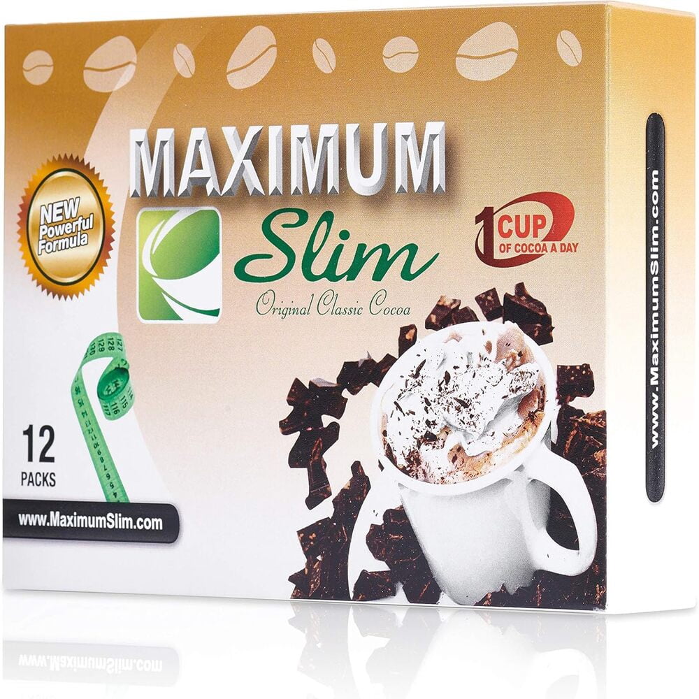 Maximum Slim Premium Cocoa - Effective Formula. Maximum Control. Maximize Your Metabolism - Includes Natural Herbal Extracts (Laxative Free) Maximum Formula, 30 Ct