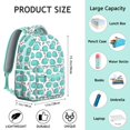 thumbnail image 6 of Green Hedgehog Backpack for School,Cute School Bag,Schoolbag with Adjustable Shoulder Straps & Padded Back,15.3"x11"x7.1".﻿, 6 of 6