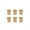 Gold, variant on LOOKSEVEN 6 Pcs Electric Guitar String Ferrule Buttons, Metal Bullet String Ferrules with Washers for Strat Tele Guitar Bass Replacement Parts-Chorme