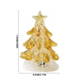 thumbnail image 2 of Tabletop Christmas Night Light, Lighted Mini Glass Christmas Tree with Star Topper, Festive Holiday Centerpiece for Home Mantel Shelf Office Desk Party Decoration, 2 of 7