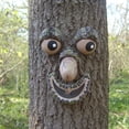 thumbnail image 2 of Cara de árbol Viejo Tronco de árbol Decoración de árbol Colgante Resistente a la Intemperie Jardín Decorativo, 2 of 4