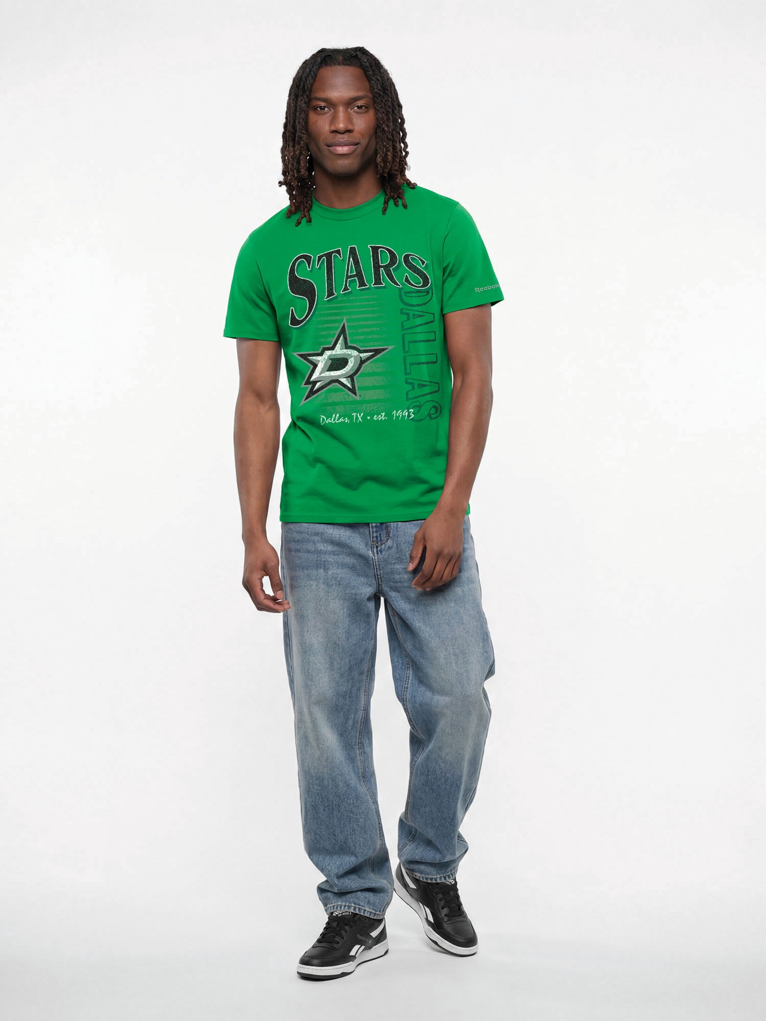 Dallas Stars Reebok Mens Crew Neck Short Sleeve T-Shirt
