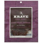 Krave Black Cherry Barbecue Pork Jerky, 3.25, (Pack of 8)
