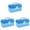 Sky Blue 3PCS, variant on Blue Portable Box Organizer Multipurpose Sewing Box Tool Box Crafts And Supplies Storage Case With Handle And Removable Tray