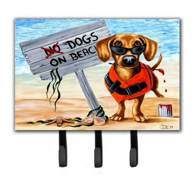 The Dog Beach Dachshund Leash or Key Holder