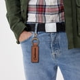 thumbnail image 1 of Yunuuuoa Custom Engraved Leather Keychain Set with Double Key Rings, Promotional Business Gift for Corporate Events, Employee Recognition, Customized Wear-Resisting Etched Leather Key Holder, 1 of 6