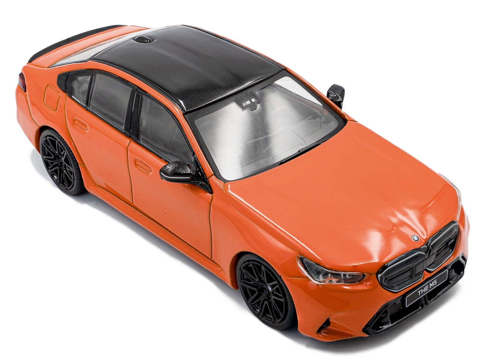 2024 BMW M5 Sedan Fire Orange III with Black Top 1/43 Diecast Model Car by Solido