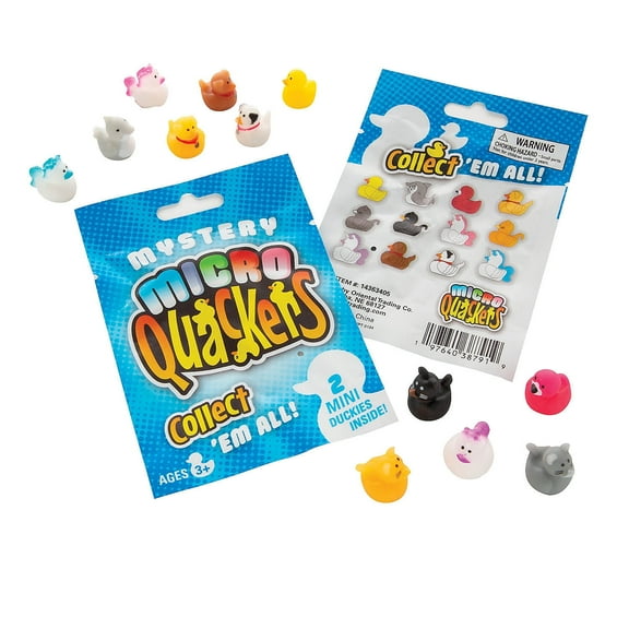 Fun Express Mystery Micro Quackers Rubber Duck Blind Bags