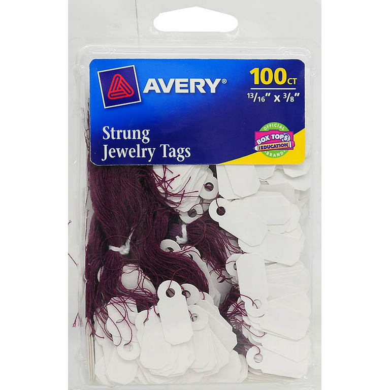 Avery 6731 Strung Jewelry Tags - 100 ct