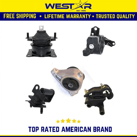 Fits 2010-2014 Honda Ridgeline 3.5L AUTO Engine Motor&Transmission Mount Set 5pc | A4526HY A4576 A4523 A65044 A65036