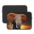 thumbnail image 3 of Bingfone Elephant Sunset In Kenya Laptop Sleeve Case 13 Inch, 360° Protective Computer Carrying Bag, 3 of 9