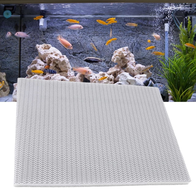 Almohadilla de Filtro de Acuario, Alfombra de Pescado reutilizable de algodón de carbono Activado Ecológico para Estanques para Tanques de Tortuga