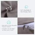 thumbnail image 7 of Rounuo Bed Wedge Pillow for Headboard, Twin Triangular Reading Pillow Linen Large Bolster Backrest Support Ergonomics Cushion Coffee 39"x20", 7 of 7